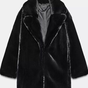 Zara Black Teddy Jacket